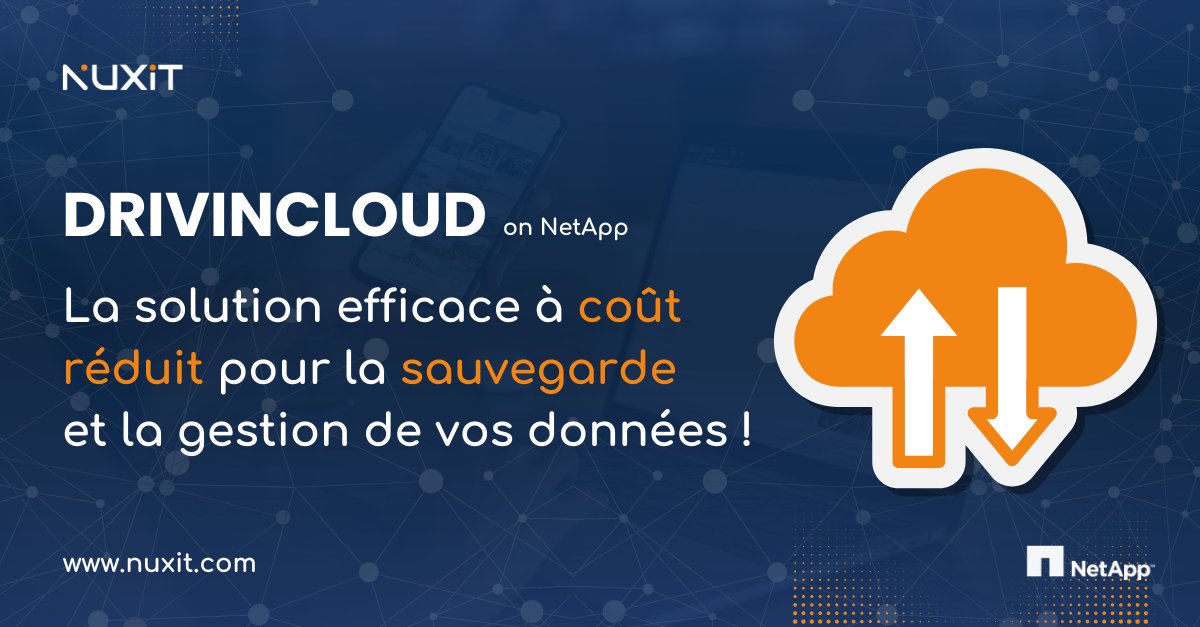 Vous recherchez une solution efficace et économique pour sauvegarder vos données ? 💾 

Découvrez DrivinCloud,  la solution idéale à moindre coût pour sécuriser et gérer vos fichiers en toute simplicité ! 🌟💻 

👉 En savoir plus : nuxit.com/drivin-cloud/

#Nuxit #SolutionBackUp