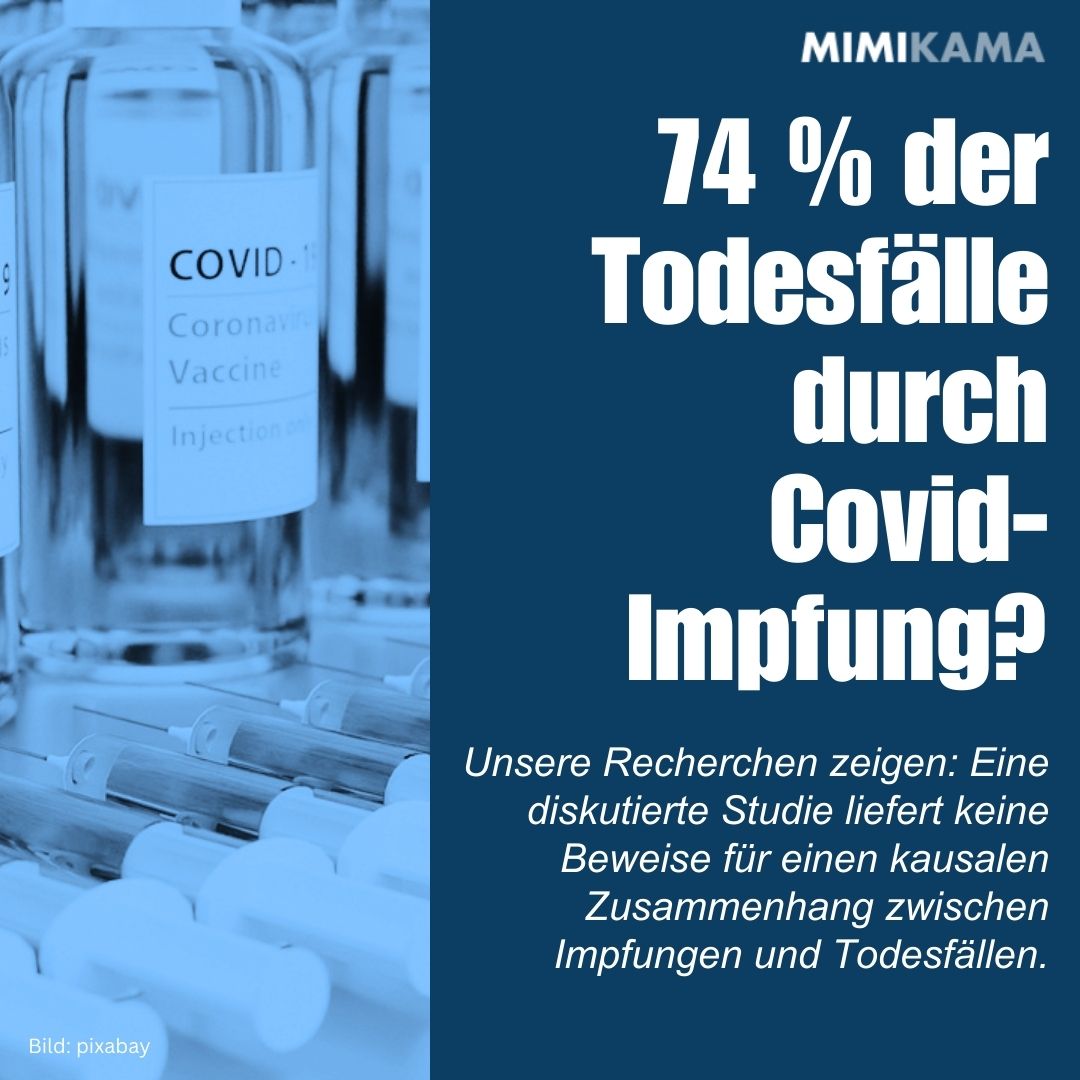 In sozialen Medien kursiert eine Studie, die angeblich beweist, dass 74 % der plötzlichen Todesfälle auf COVID-19-Impfungen zurückzuführen sind. Doch das ist falsch. ❌

mimikama.org/autopsie-studi…