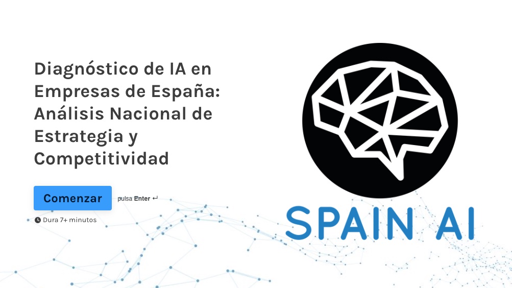 ¿Te gustaría saber cómo lo está haciendo tu empresa en materia de #IA respecto al sector y al resto de empresas de España?✅👨‍💻
👉Participa en nuestro informe de posicionamiento en IA en las empresas españolas y recibe tu informe:
spainai.typeform.com/diagnosticoIA
#diagnosticoIA #AI