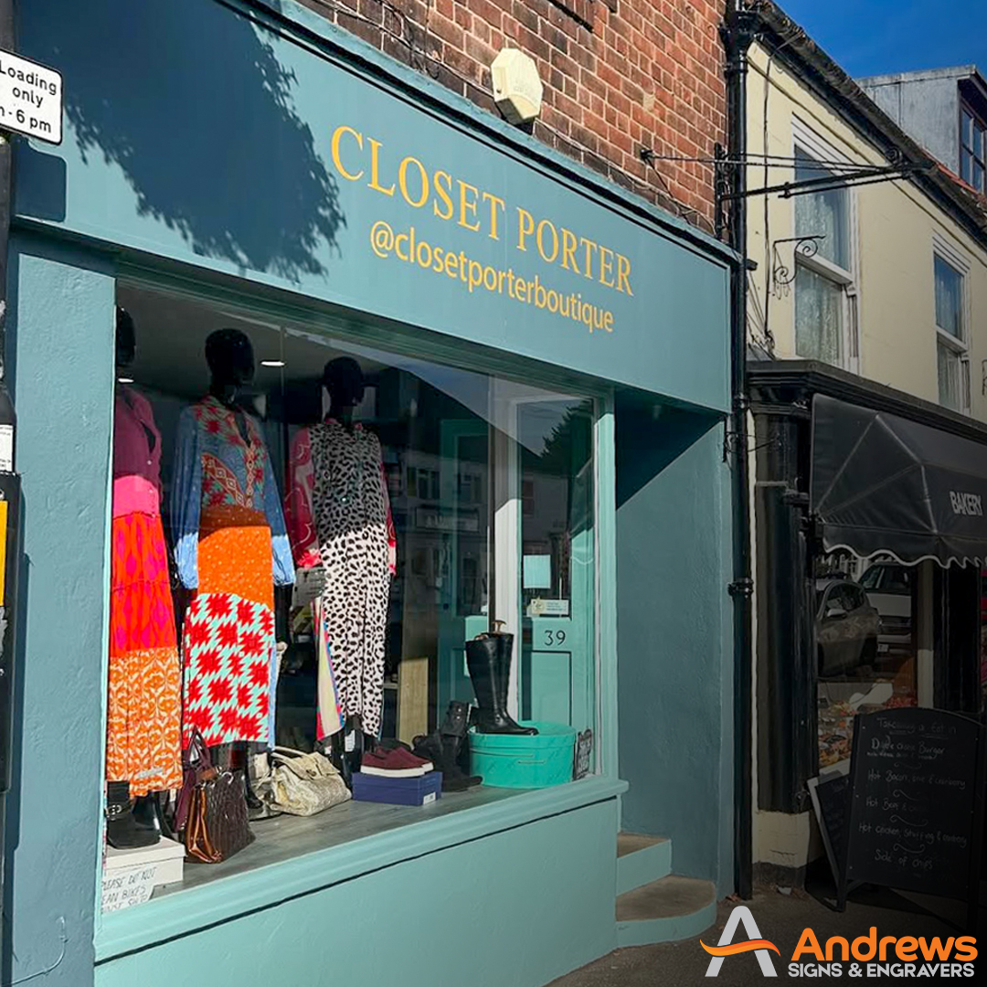 It’s a pleasure to share our latest Closet Porter redesign. This bespoke fitting helped elevate this beautiful boutique to its best highstreet appeal.
We specialise in the highest quality custom signage and installation. 
Get in touch today at 01904 658322.

#CustomSigns #Signage