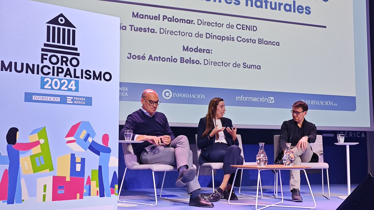 Hidraqua (@infohidraqua) on Twitter photo La responsable de <a href="/dinapsis/">Dinapsis</a> Costa Blanca <a href="/Maria_TSM/">María Tuesta</a> destaca la labor de digitalización desarrollada durante los últimos años en Dinapsis e Hidraqua para atender las necesidades de los municipios afectados, tanto en el terreno como en remoto.
#ForoMunicipalismo <a href="/informacion_es/">INFORMACION.es</a> La responsable de <a href="/dinapsis/">Dinapsis</a> Costa Blanca <a href="/Maria_TSM/">María Tuesta</a> destaca la labor de digitalización desarrollada durante los últimos años en Dinapsis e Hidraqua para atender las necesidades de los municipios afectados, tanto en el terreno como en remoto.
#ForoMunicipalismo <a href="/informacion_es/">INFORMACION.es</a>