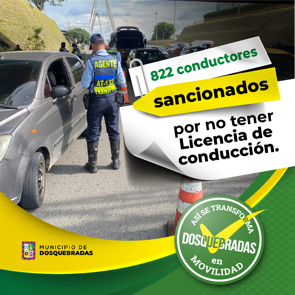 risaraldahoy's tweet photo. Si de listo te quieres pasar y sin licencia manejar, te recomendamos que mejor te quedes en casa, porque el bolsillo te podemos ‘PARTIR’. 

No más irresponsables en las vías que ponen en peligro la vida de los demás.

#DosquebradasSeTransforma
#TransformandoLaMovilidad https://t.co/ehD9OicpU3