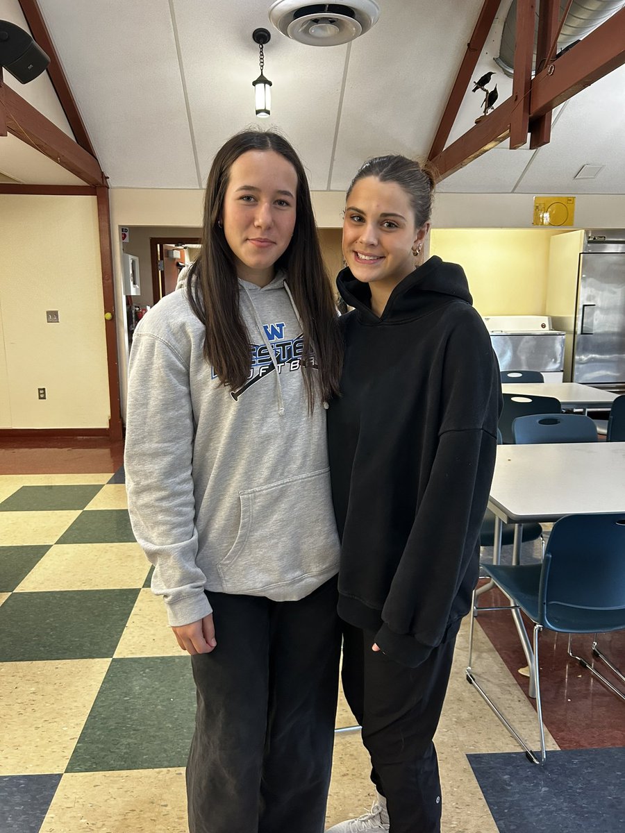 Our amazing captains, Ava &amp; Sierra working off the field at the WL Schools Student-Athlete Leadership Summit to become better leaders to help their team grow and improve as well. Go Warriors! 💙🥎🩶🥎 F.E.P.W.E. #wlwsoftball #warriorssoftball #wlwathletics #wlcsdistrict