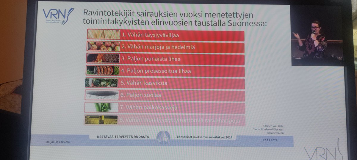 Haasteet suomalaisten ruokavaliossa. Uudet ravitsemussuositukset vastaavat näihin haasteisiin, <a href="/Maikkie1/">Maijaliisa (Maikki) Erkkola</a> <a href="/VRN_FI/">VRN</a> #ravitsemus
