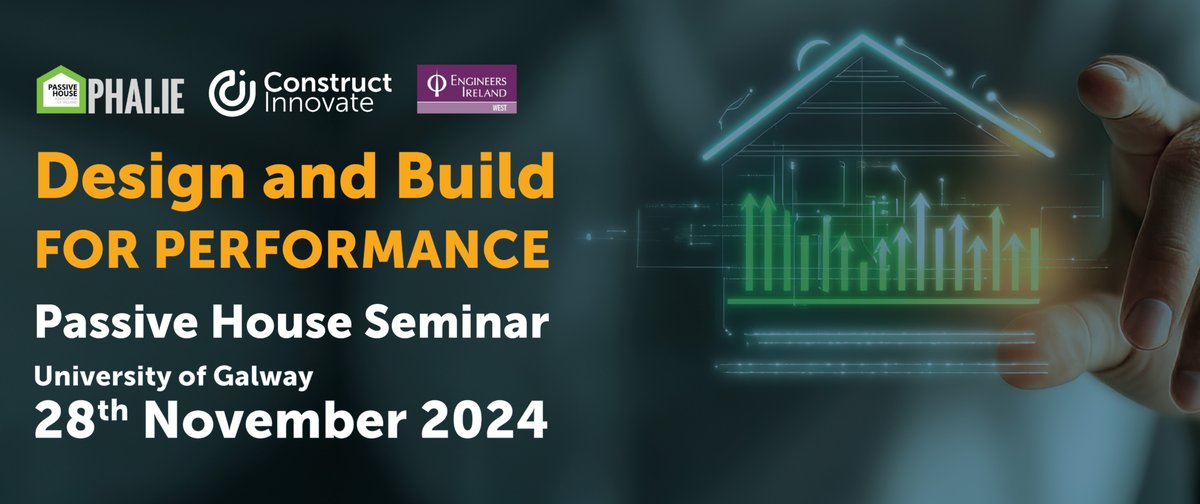 🌟 Join us at the Design &amp; Build for Performance – Passive House Seminar! 🏡

Learn from experts in energy-efficient and sustainable building practices.

28 Nov 2024- University of Galway

Get tickets today! Link in Bio

#PassiveHouse #Sustainability #EnergyEfficiency #PHAI