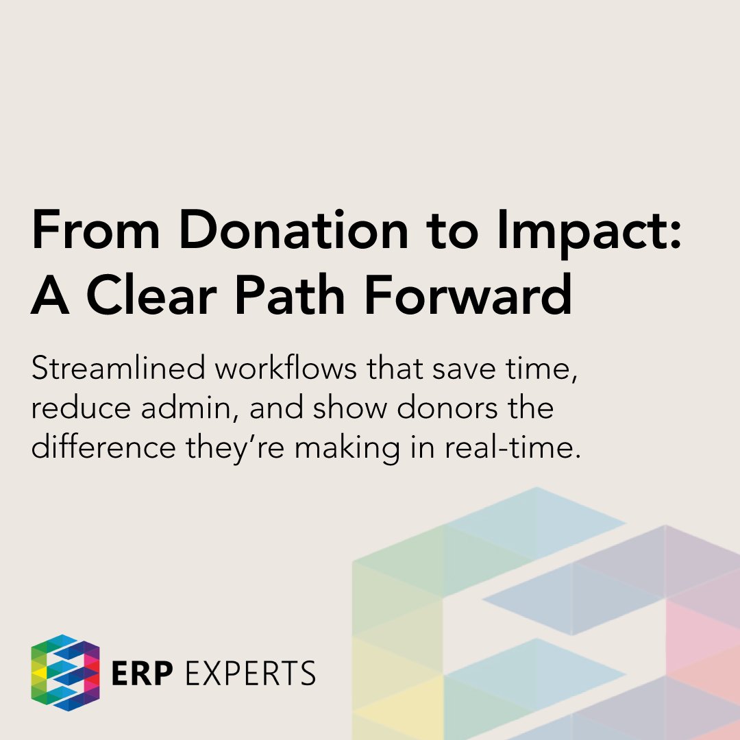 ERP_Experts's tweet photo. Donors want more than a thank you. They want to see their impact—live. Real-time updates build trust, loyalty, and a deeper connection to your mission. Can your donors log in and see where their money’s gone? If not, it’s time to change that. Let’s talk. 👉https://t.co/fZVJiItJ3u https://t.co/NtwdFcTWLD