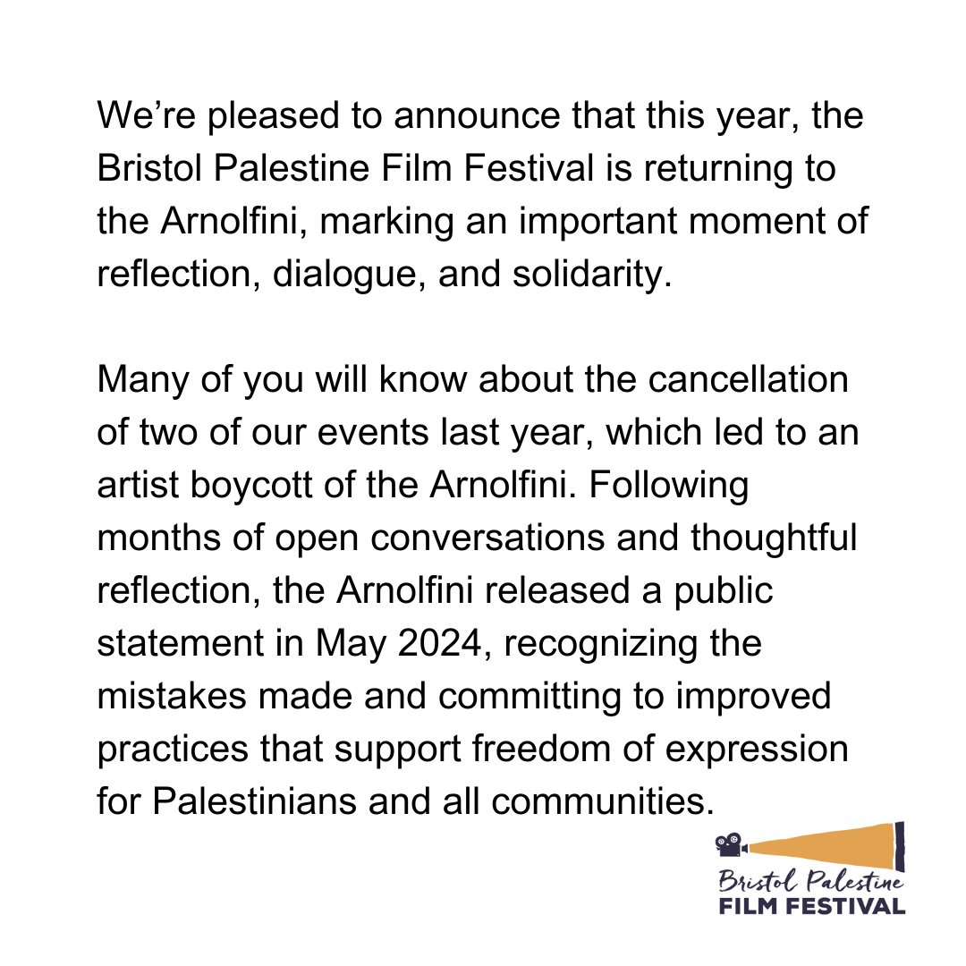 Bristol Palestine Film Festival tweet media