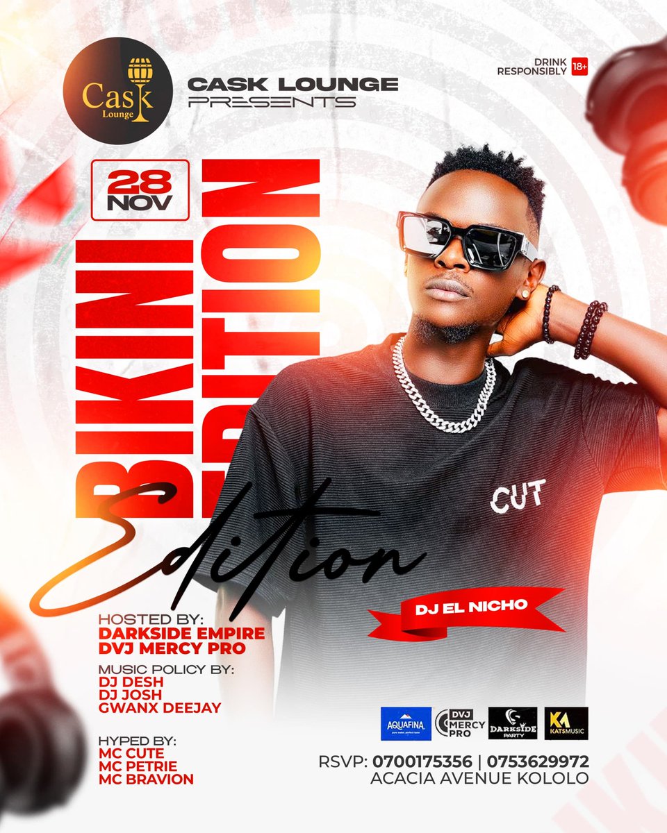 KitwaKeith's tweet photo. Get your  Thursday Brains blown 🤯🤯 off  by  the Biggest and hottest  🔥 🥵 Thursday night in kololo #BikiniEdition  @CaskLoungeKla  by Darkside Empire ...its a blus https://t.co/Y4yL3lPjOo