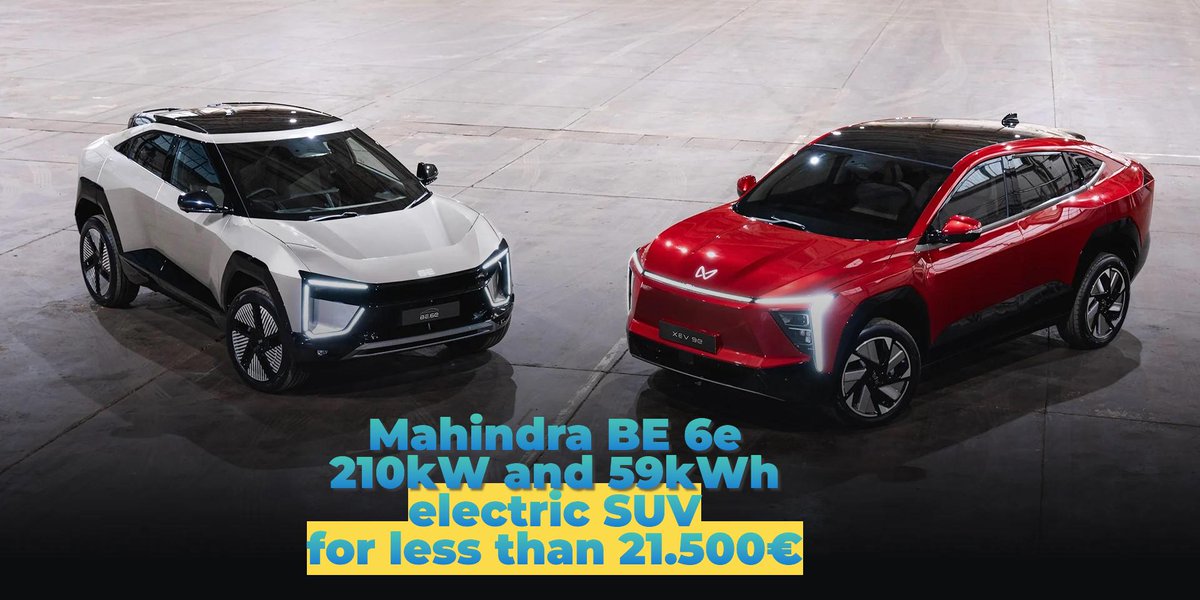 Mahindra electric SUVS revealed youtu.be/uRRREWJ-x-c?si… via <a href="/YouTube/">YouTube</a>