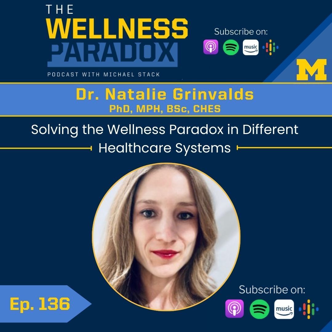 WellnessParadox's tweet photo. Today, episode #136 dropped!

Join us as we welcome back Dr. Natalie Grinvalds in our discussion of how healthcare systems shape public health across the globe. 

@natgrin88 @umkines

Listen at the link in thread!

#fitness #fitpros #fitnessprofessionals https://t.co/D4nt4TpZ7l