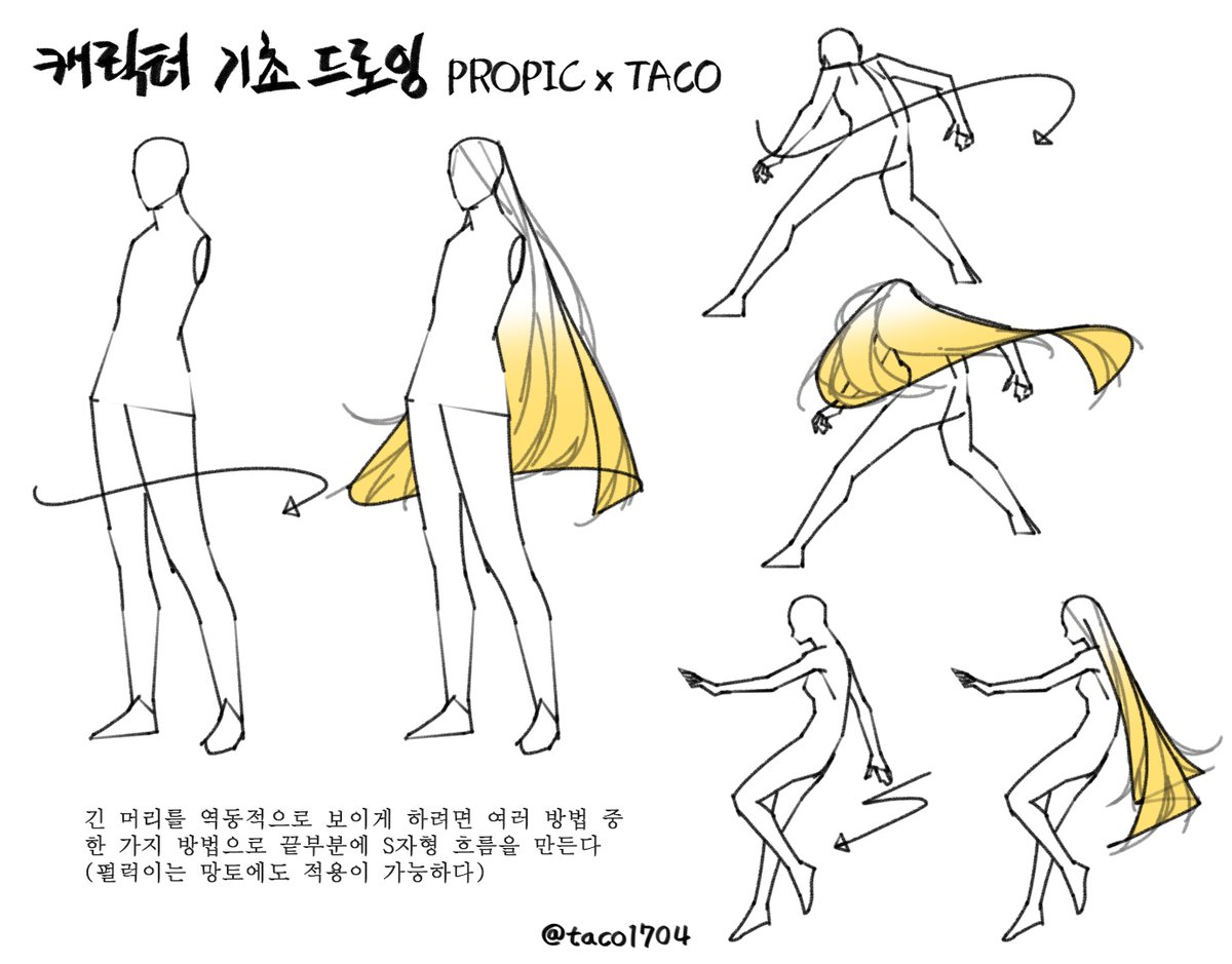 긴 머리를 역동적으로 보이게 하려면 여러 방법 중 한 가지 방법으로 끝부분에 S자형 흐름을 만든다
長い髪をダイナミックに見せるには、いくつかの方法のいずれかを使用して、毛先に S 字の流れを作ります。