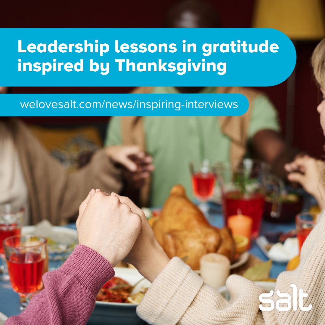This Thanksgiving, the Salt USA team &amp; Lambda Chi Alpha students reflect on gratitude in the workplace. ✨

Check out our article on how they're applying leadership lessons of gratitude to build a positive culture: ow.ly/602850UfzxF