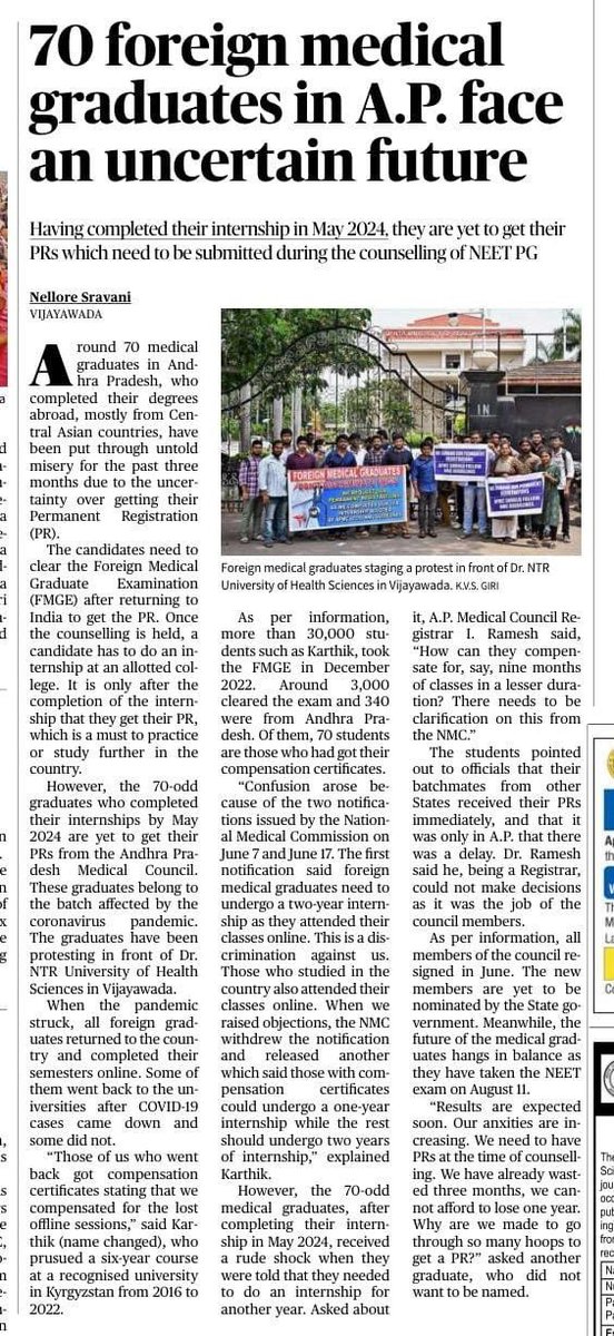 ap_fmgs's tweet photo. @naralokesh @OfficeofNL @satyakumar_y @naralokesh we showcased our problems through media, politicians who were of no help till date since 6 months , please kindly make arrangements to solve our issue in nearest time possible 🙏🏽 https://t.co/LYuxZC4HwE