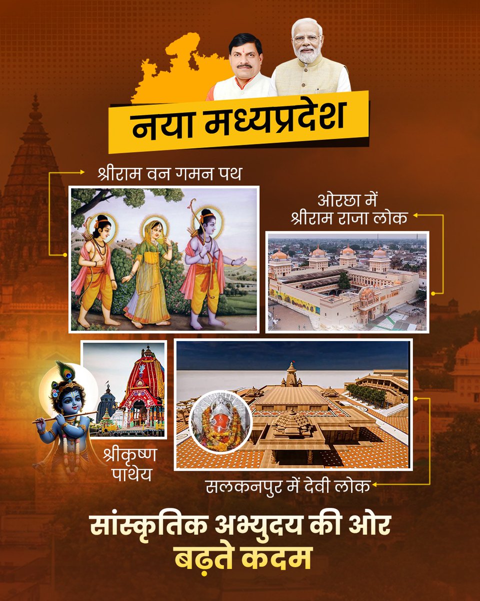 Harisingh4mpbjp's tweet photo. सांस्कृतिक अभ्युदय की ओर कदम बढ़ाता नया मध्य प्रदेश... https://t.co/5N0hE04ex1