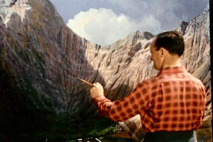 DesigningFilm's tweet photo. 20,000 Leagues Under the Sea (1954). Some of the matte paintings by legendary matte artist Peter Ellenshaw. 

One of the first feature-length films to be shot in CinemaScope, it meant the paintings had to be quite large and shot from a distance due to the shallow depth of field. https://t.co/Lyb1RTHaL8