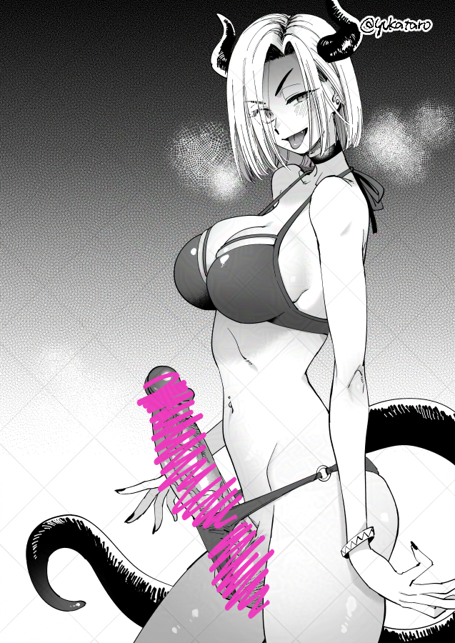 今日はいいふたなりの日らしいのでうちのふたなり悪魔クロエさんとふみちゃんのカップリングを見ていってください!!!(オリジナル🔞NSFW) 