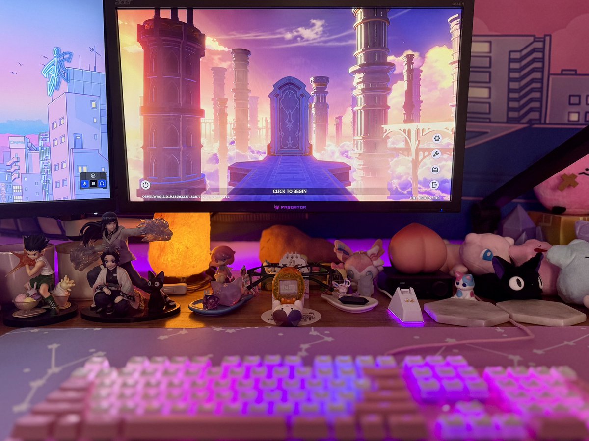 KitteasSpace's tweet photo. My favourite time of day is when the #Genshin title screen hits sunset πππ
β’ #KitteasSpace #KitteasCosmos β£
#desksetup #workspace #setup #gear #gaming #games #genshinimpact #decor https://t.co/kgkCixUB5d