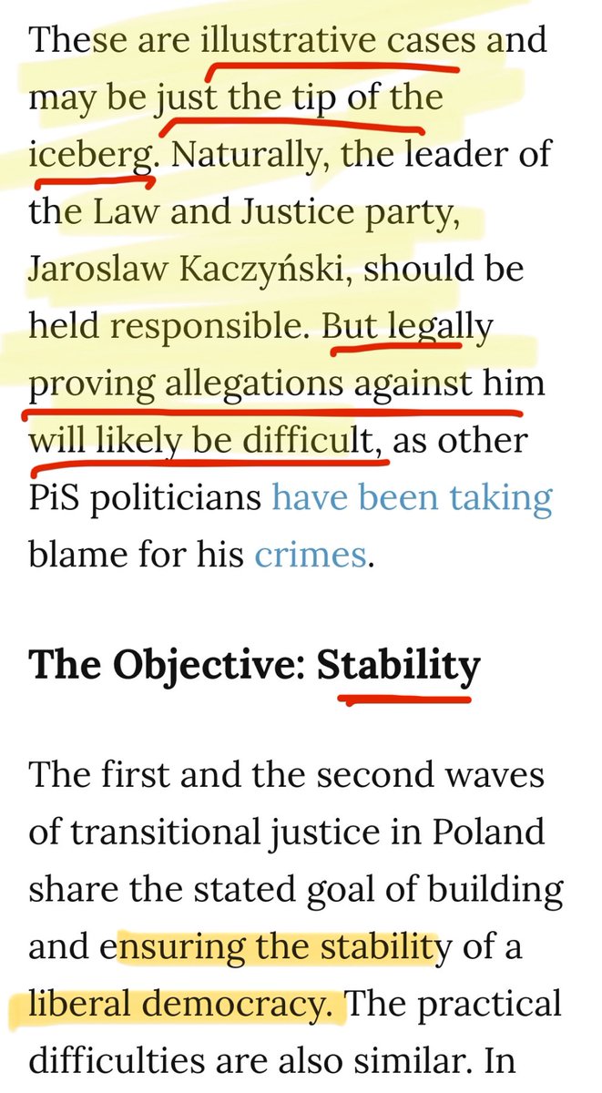Here is the CIA’s in-house journal (NED’s Journal of Democracy) ordering Poland’s newly elected gov’t in Dec 2023 it “must” use its new control over the justice dept to arrest &amp; imprison dozens of the US State Dept’s political opponents to stop them from winning elections again.