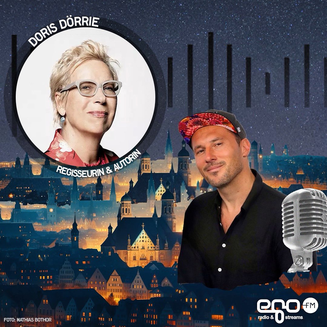 dominikkollmann's tweet photo. Im egoFM Talkradio freu ich mich heute über die Regisseurin &amp; Autorin Doris Dörrie. Der erfolgreichen Filmautorin gelang 1986 mit der Komödie „Männer“ auf beiden Seiten des Atlantiks ein immenser Kassenerfolg. Heute Abend von 20 bis 21 Uhr bei egoFM im Talkradio. https://t.co/DG76zBB33o
