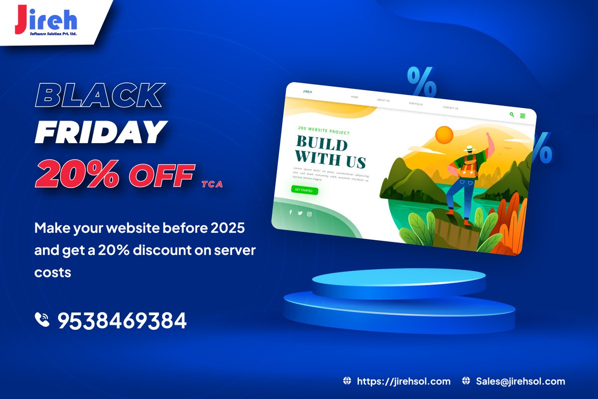 jireh_connect's tweet photo. Make your website before 2025 and get a 20% discount on server costs.
Get Your App Live in Just 1 Month @ Jireh Software Solutions, now is the time to treat yourself.
Read More: https://t.co/jREMpz2OZm
Call: 080 4120 0197
#angulardevelopment #BusinessStrategy #AppDevelopment https://t.co/rbb1jim8cn