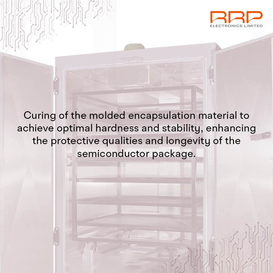 rrpelectronic's tweet image. Precision and protection at its best! 🛡️
 Our Post Mold Curing process ensures optimal hardness and durability for semiconductor packages, enhancing their reliability and longevity. 💡

#RRPElectronics #Semiconductor #eletronics #semiconductormanufacturing #endofline
