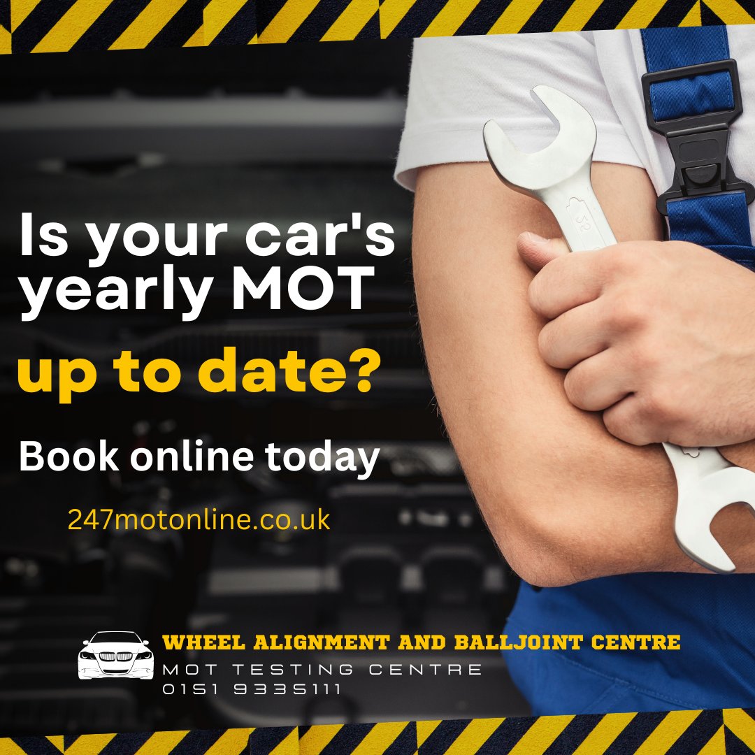 WABJC_Liverpool's tweet photo. Book your mot online today : https://t.co/ym87DHuD7Y

#liverpool
#wabjc.com
#mot
#bootle
#merseyside https://t.co/aX2N4SoVf9