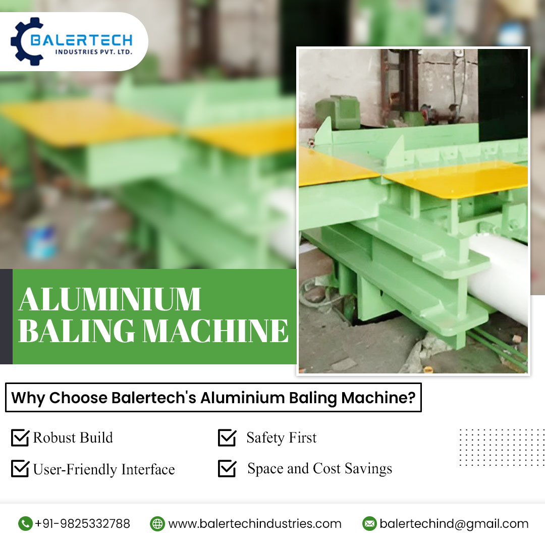 Balertech's tweet image. Choose Balertech&apos;s 𝐀𝐥𝐮𝐦𝐢𝐧𝐢𝐮𝐦 𝐁𝐚𝐥𝐢𝐧𝐠 𝐌𝐚𝐜𝐡𝐢𝐧𝐞 for a strong build, safety features, easy use and space &amp;amp; cost savings. Contact us now!
.

📲 : +919825332788
🌐 : balertechindustries.com

#balertech #aluminiumbaling #ecofriendly #wastemanagement #sustainability