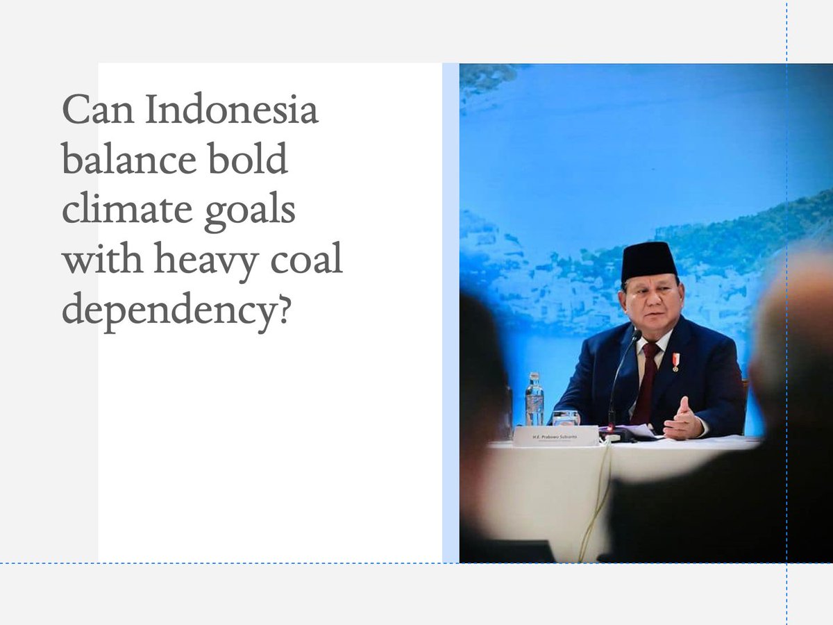 reccessary's tweet photo. Indonesia🇮🇩 sets a 2050 net-zero target, 10 years ahead of schedule. @IESR calls for an 11% coal reduction by 2030 and $1.2 trillion investment in storage and grids. Can JETP funding drive this ambitious transition?  👉 https://t.co/N1PTn80Cn6 https://t.co/5KWXWR9TBn
