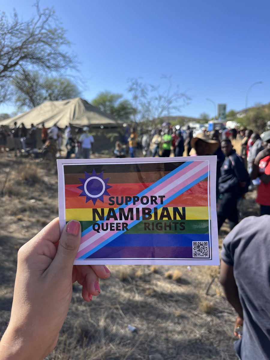 EqualNamibia's tweet photo. Happy Election Day Namibia! 

Stay in line, vote for change and help save our democracy. Together, we can vote for an #equalNamibia for us all. 🏳️‍🌈🇳🇦🏳️‍⚧️ 

#OmashengeOvanhu https://t.co/AqSVIpP9jV