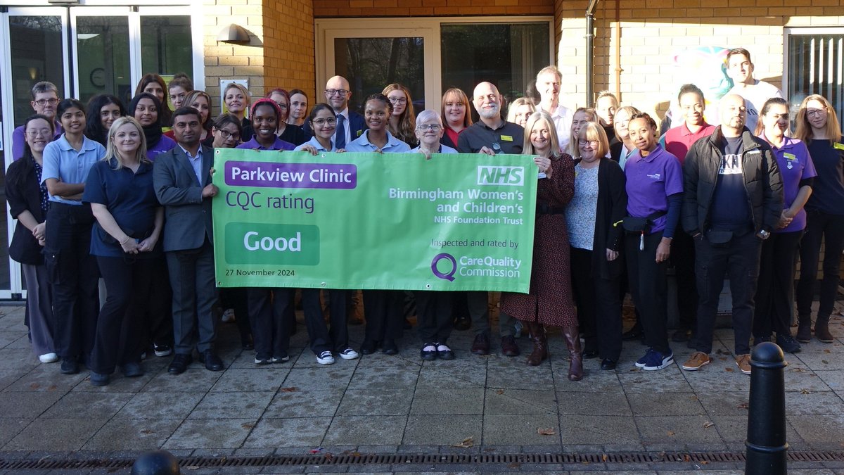 We're delighted <a href="/CareQualityComm/">Care Quality Commission</a> has confirmed a Good overall rating for the services we provide from our Parkview mental health facility. Congratulations to our hard-working teams for their commitment to care for our children and young people. 
Read more: orlo.uk/qSHaZ