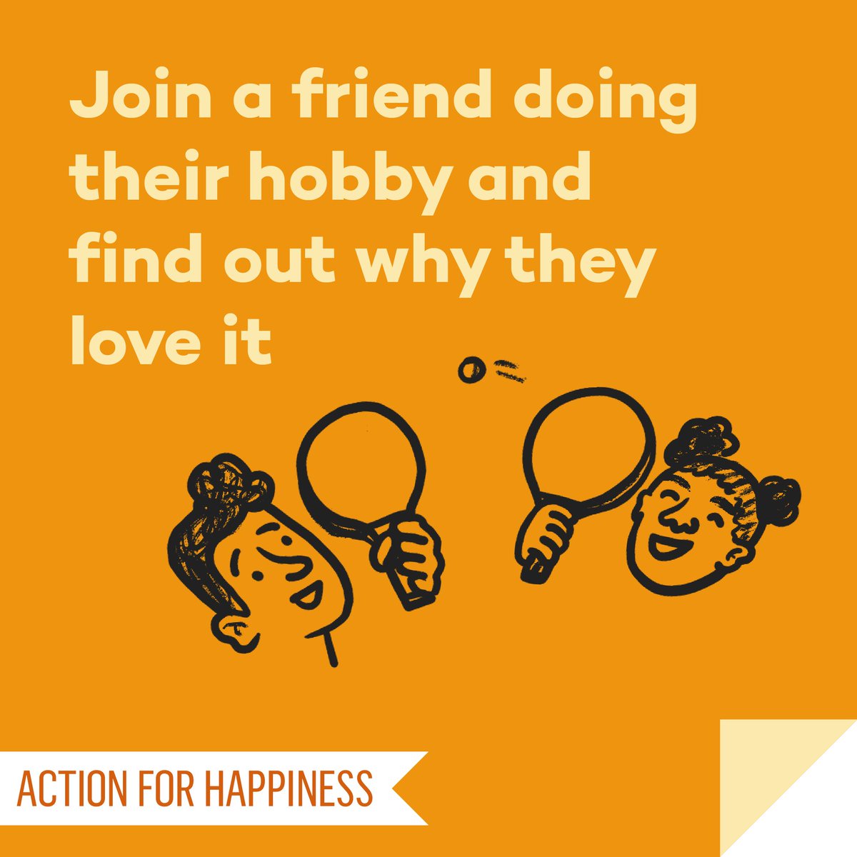 New Ways November - Day 27: Join a friend doing their hobby and find out why they love it actionforhappiness.org/new-ways-novem… #NewWaysNovember