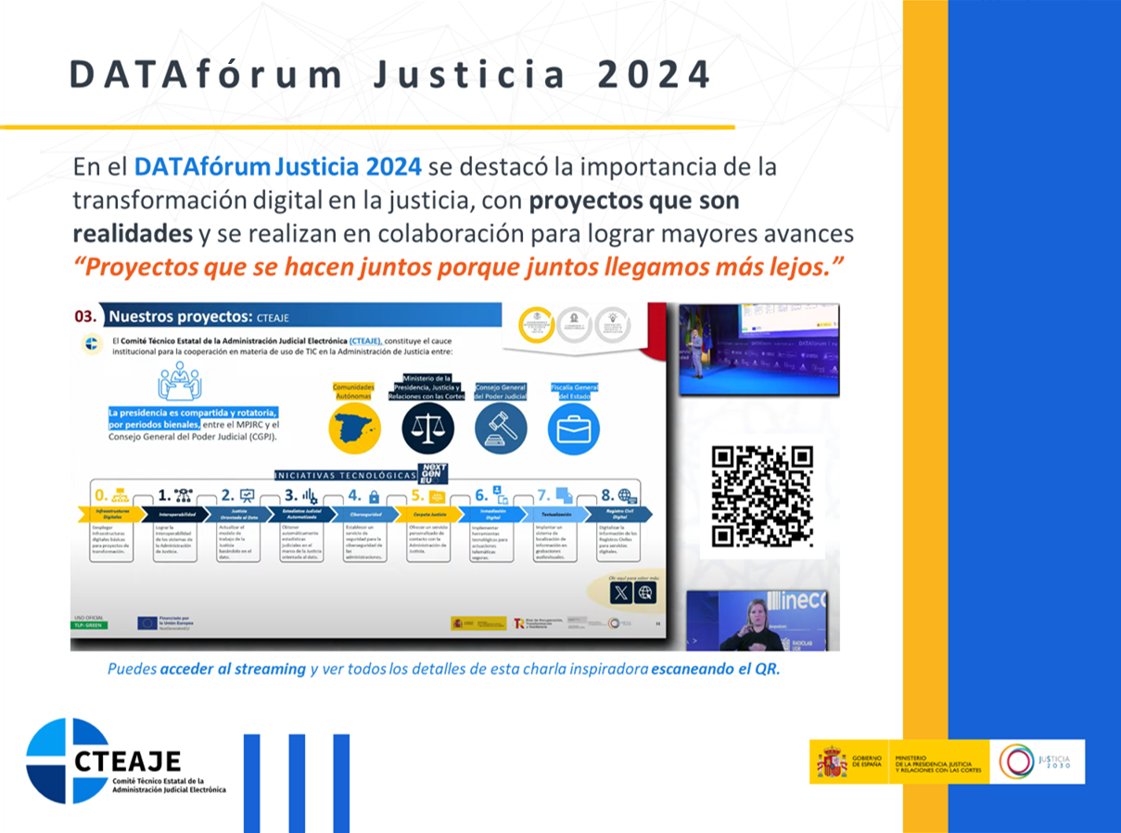 CTEAJE's tweet image. #DATAfórum Justicia 2024 &apos;Se están realizando proyectos en materia de transformación digital que son realidades&apos; &apos;Proyectos que se hacen juntos porque juntos llegamos más lejos&apos; &apos;El @cteaje es el órgano que se encarga de gestionar los proyectos país&apos; 👇
dataforumjusticia.es/endirecto/