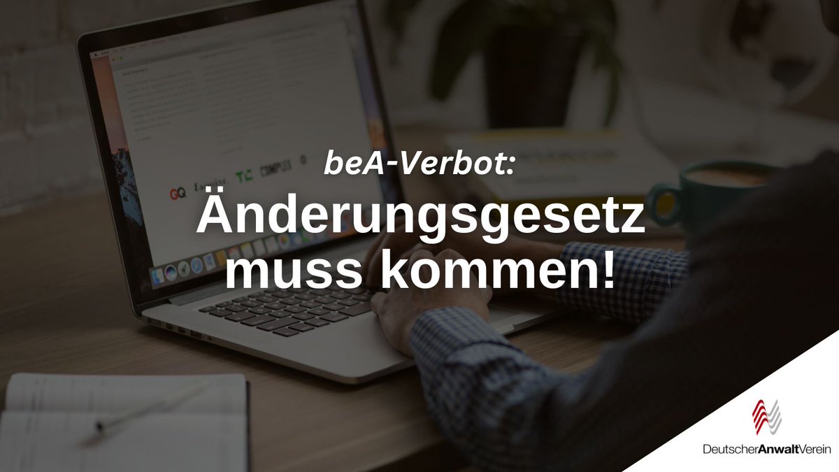 Anwaltverein's tweet photo. ❌ Dass das beA-Verbot im #Jahressteuergesetz fehlgeleitet ist, war früh klar. Deswegen hatte man es eigentlich aus dem Gesetzentwurf gestrichen - doch dann wurde es (versehentlich?) dennoch beschlossen.
Das muss korrigiert werden - sobald es geht!
Mehr: https://t.co/Q1VBAO4Niy https://t.co/G90LU2foqy
