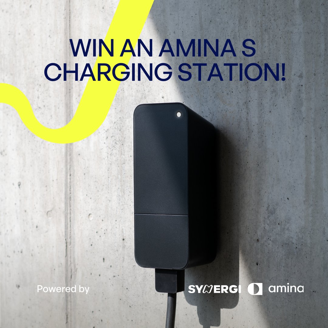 GIVEAWAY ALERT! 🚨 Win an Amina Charger – the perfect blend of style, quality, and savings when paired with the <a href="/joinsynergi/">Synergi</a> app! We'll be raffling TWO charging stations! Read more to enter 👉🏽 eu1.hubs.ly/H0d-ZLZ0

#smartcharging #älylataus #smartlading #electricvehicle