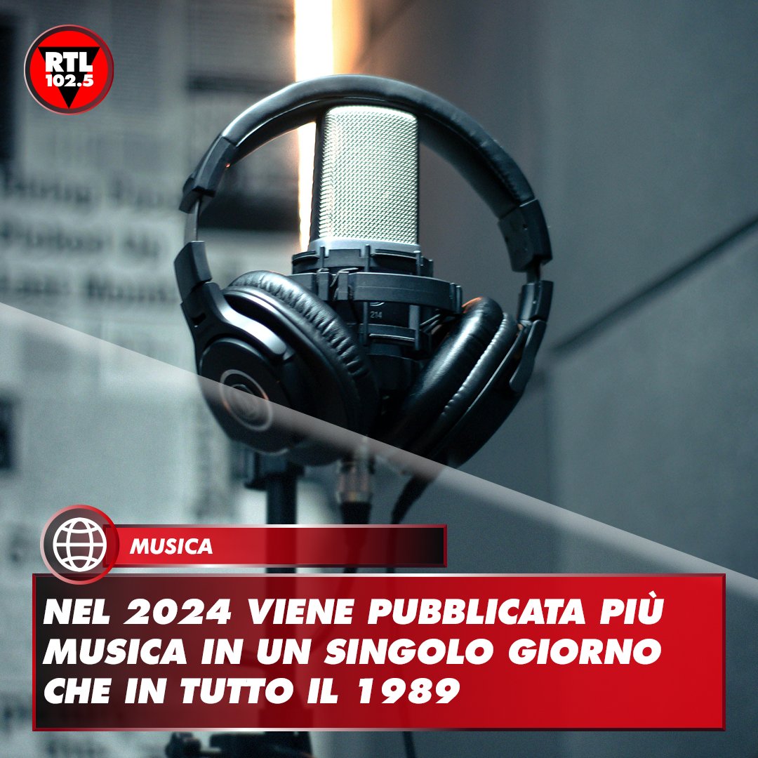 rtl1025's tweet photo. 🎶 Una dichiarazione di #WillPage ha destato piuttosto scalpore: “Oggi si pubblica più #musica in un solo giorno rispetto all’intero 1989. Una cifra impressionante ma che non deve sorprendere perché ad oggi su YouTube, vengono caricate 500 nuove ore di video ogni minuto" https://t.co/NKtJoM42Pa