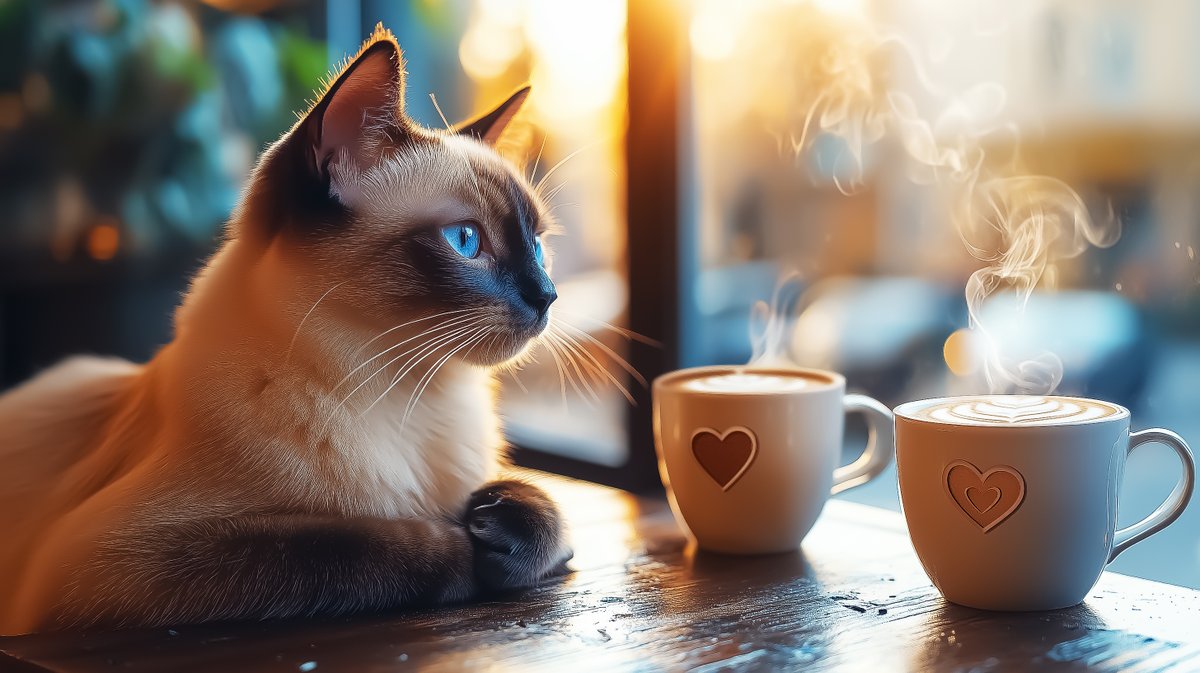 TYZU's tweet image. Purrfect Coffee Moments
When your friend spills the beans about the cutie they met, but all you can think is 'I like my coffee like I like my secrets – well brewed and with a hint of love!' ☕🐾 Share your coffee thoughts! #coffee