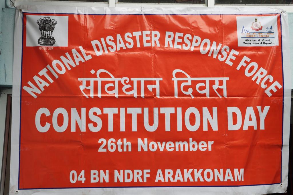 04NDRF's tweet photo. #NDRF04 BN🇮🇳
Today, we Celebrate the Foundation of Our Democracy and the Guiding Principles that Unite us as a Nation. On #ConstitutionDay,let’s Honor the Vision of our Forefathers and Reaffirm Our Commitment to Justice, Liberty, Equality,and Fraternity. 🇮🇳 #SamvidhanDiwas #India https://t.co/zb7mh4BQtH