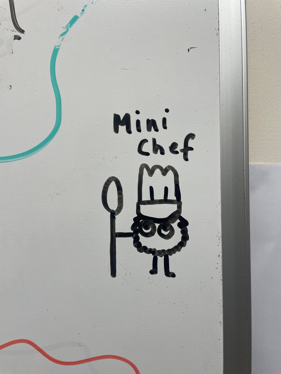 earthworms_worm's tweet photo. How many days will it take for work to notice the Mini Chef on the notice board? https://t.co/DHFJ4HTCcs