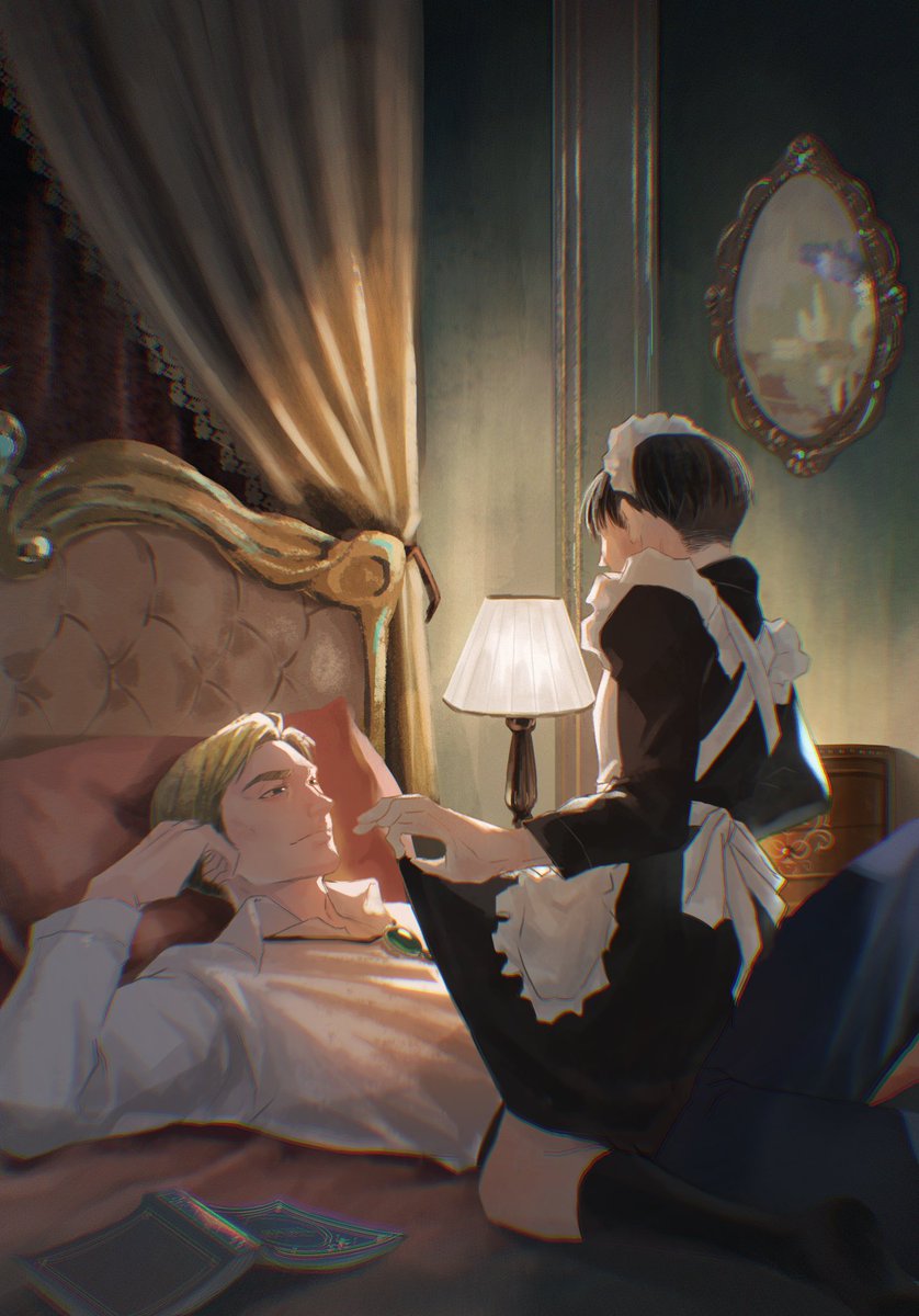 duoduoying1's tweet photo. 看什麼書！看我！

#エルリ #エルヴィン #リヴァイ https://t.co/G8JRzYMiIV
