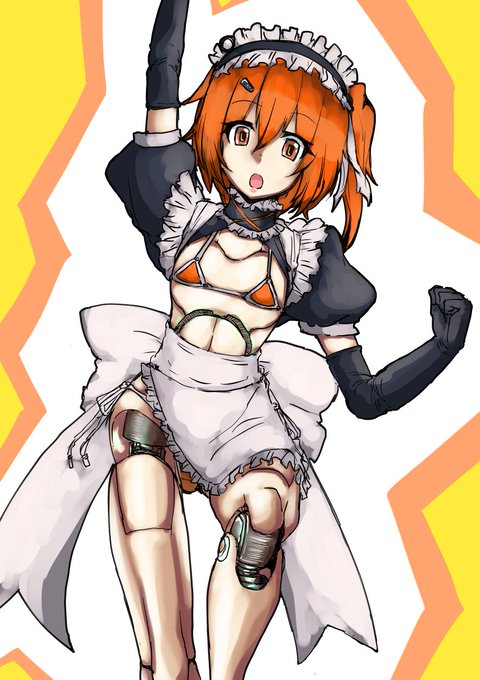 今日の日課はマイクロビキニメイド服足立レイです 