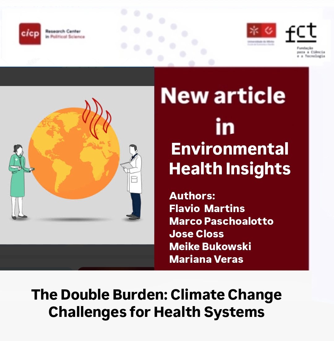 Excited to share a #peer_reviewed article published by #CICP researcher Marco Antonio Catussi Paschoalotto and his co-authors in the Journal of #Environmental_Health_Insights. This paper addresses climate change challenges for the health systems.