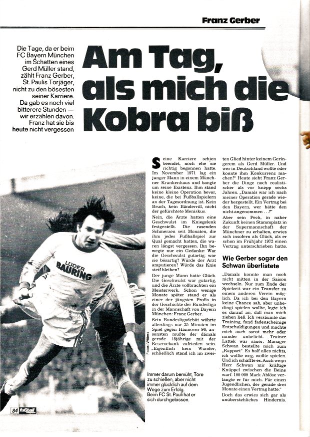 kicker_fuma's tweet image. "Franz Gerber - Am Tag, als mich die Kobra biß"

(Aus: Fuma November/Dezember 1977)

#gerber #schlangenfranz #fcsp #h96 #1860 #wsv #botd #happybirthday