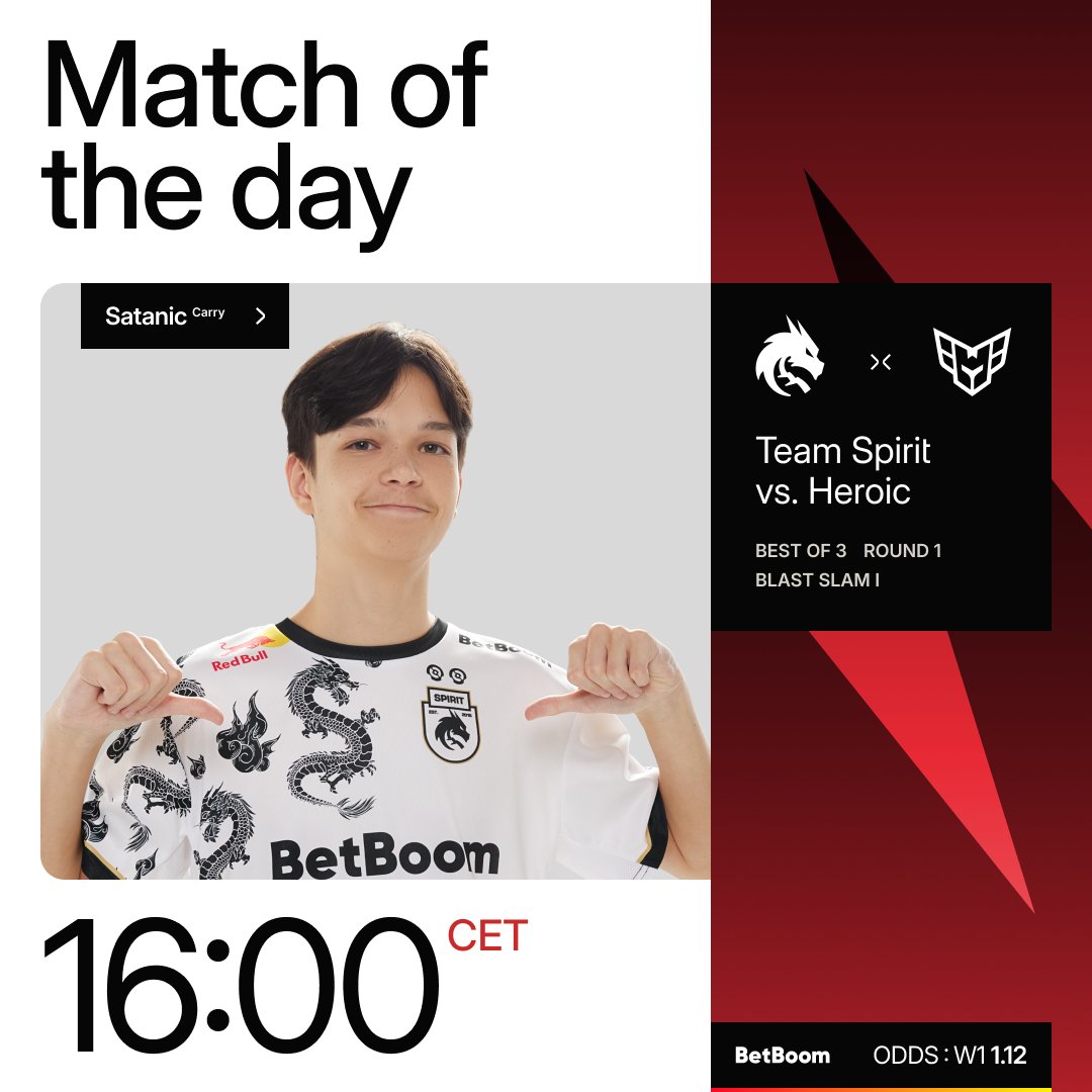 Today is the start of the playoff at #BLASTSlam I 🤩

🆚 <a href="/heroicdota2/">HEROIC Dota 2</a> 
⏰ 16:00 CET