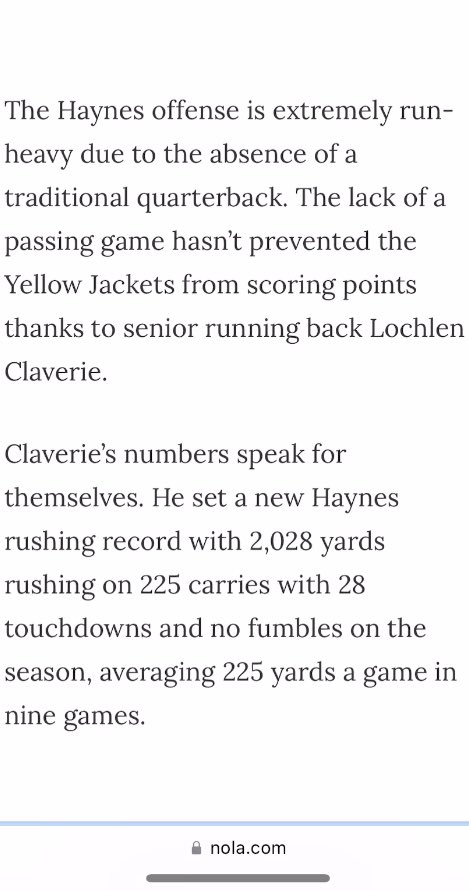 Senior Season Stats
225 attempts 
2,228 yards
28 total touchdowns
