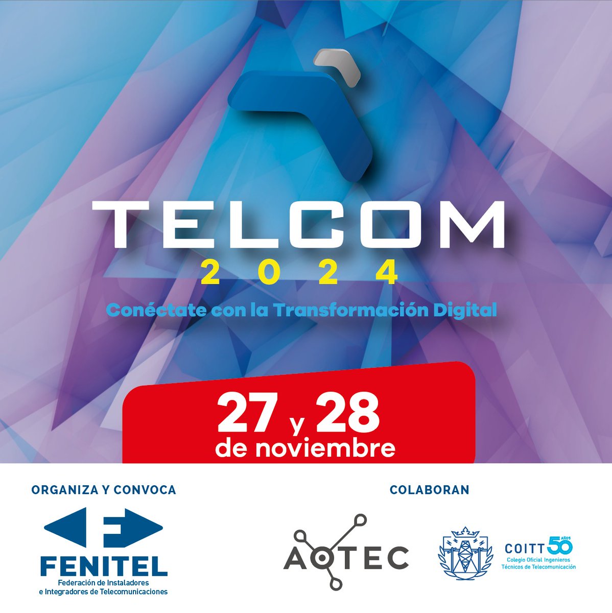 FenitelAsturias's tweet image. 🙌Comenzamos el congreso de @fenitel_ES sobre #telecomunicaciones &apos;Telcom 2024: conéctate con la transformación digital&apos;.
¡Entra en la página de #TELCOM2024!👇
fenitelcom.es
#fenitel #telcofenitel #transformaciondigital