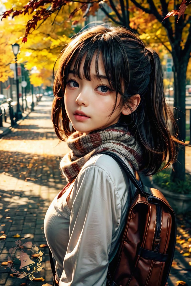 こんばんはだよ🔔

あっ！！！！！

と言う間に日が暮れちゃうね🌇
#AIgirl #AI
