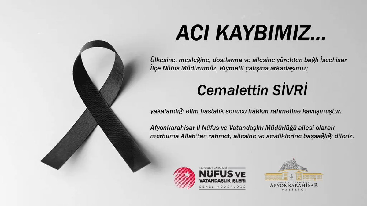 Afyonkarahisar İl Nüfus ve Vatandaşlık Müdürlüğü (@afyon_nvi) on Twitter photo 