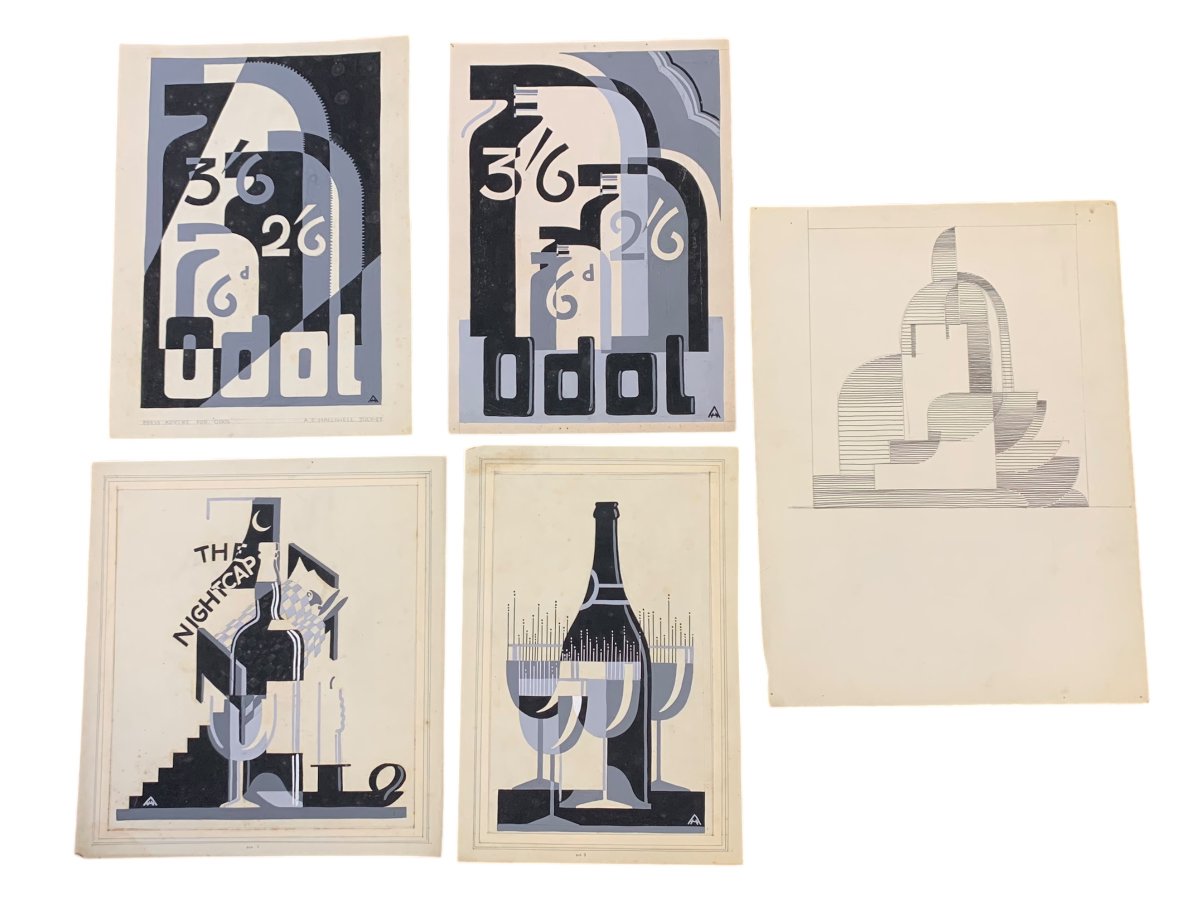 Graham Thomas FRSA (@japanauthor) on Twitter photo Press ad designs in pencil, coloured ink, and watercolour on paper by Albert Edward Halliwell (1905-1987). What I find amazing is the skill of the hand-drawn lettering. Dating from the late 1920s. <a href="/HatAds/">HistoryOfAdvertising</a> Press ad designs in pencil, coloured ink, and watercolour on paper by Albert Edward Halliwell (1905-1987). What I find amazing is the skill of the hand-drawn lettering. Dating from the late 1920s. <a href="/HatAds/">HistoryOfAdvertising</a>