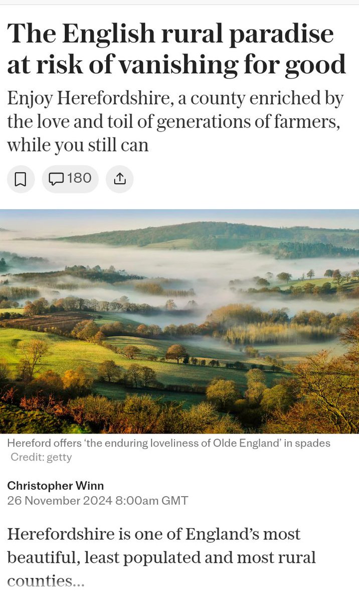 INeverKnewThat1's tweet photo. The English rural paradise at risk of vanishing for good
Enjoy Herefordshire, a county enriched by the love and toil of generations of farmers, while you still can

https://t.co/yIcRWdZz2u

#HEREFORDSHIRE
#Farmstax https://t.co/6ZrNiaoEAr