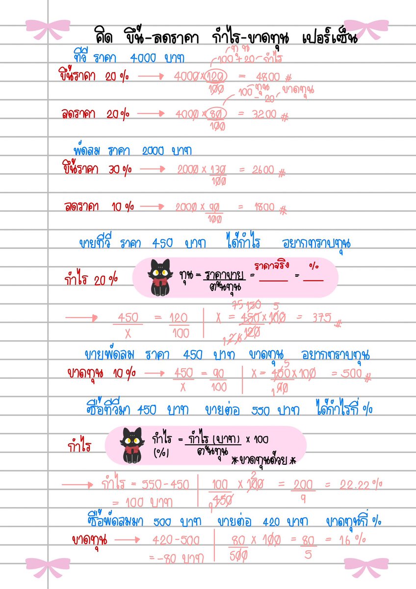 ขอโทษพี่แม็คที่เพิ่งมาดู ตำรา TGAT2 😭  พี่แม็คสอนกำไรขาดทุน แปลงไป-กลับเปอร์เซ็นกับจำนวนจริงง่ายมาก